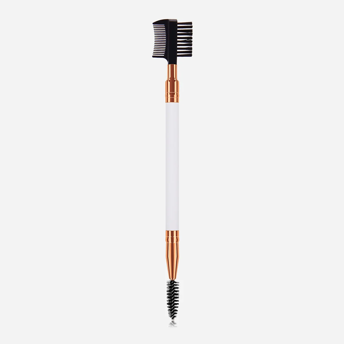 

Wooden Handle Double-ended Nylon Bristles Makeup Brush Cosmetics Lash Eyebrow Brush for Woman (T-01-451)