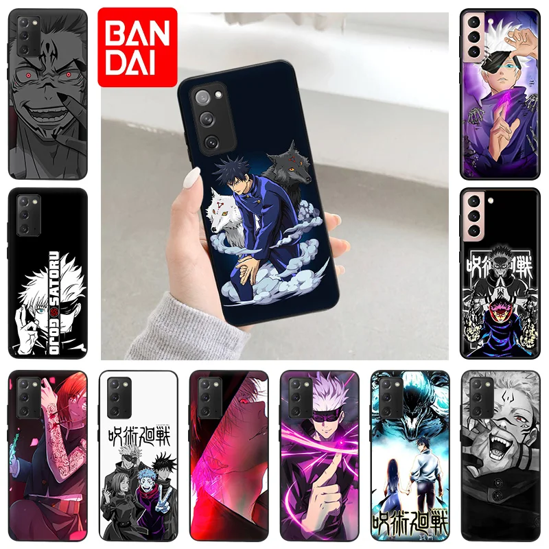 

Luxury Jujutsu Kaisen Cartoon Case For Samsung Galaxy S22 Ultra 5G S21 Plus S20 FE S10 Note 20 10 Lite 9 8 Cover Soft Matte Case