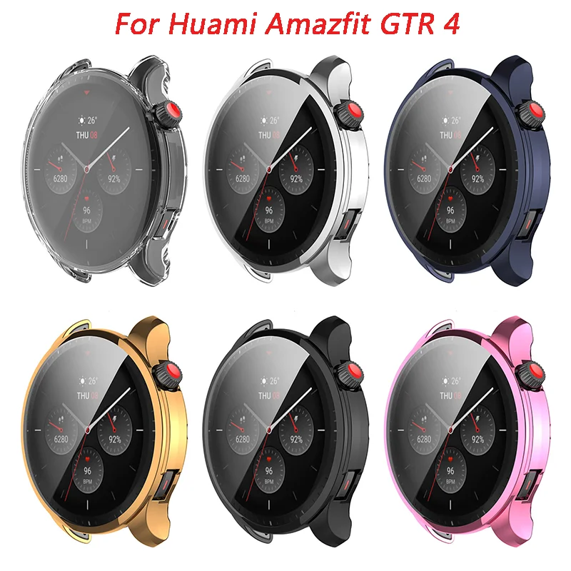 

Мягкий защитный чехол из ТПУ для Amazfit GTR 4, полная защита экрана для Amazfit GTR4, Смарт-часы, чехол-бампер