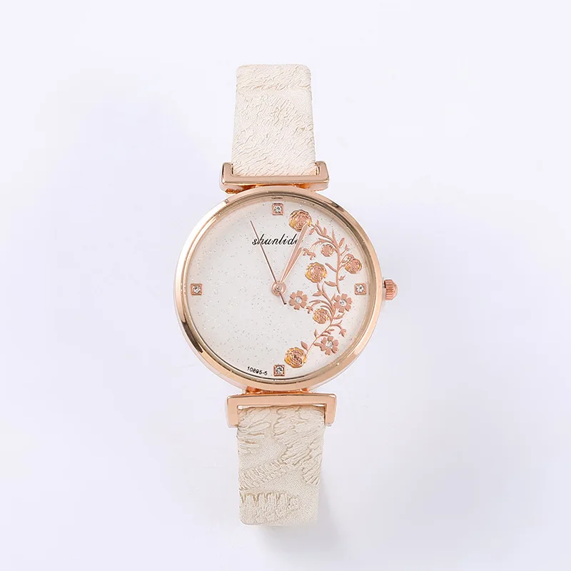 New Fashion Butterfly Women Watches 2022 Simple Brown Quartz Watch Vintage Leather Ladies Wristwatches Drop Shipping Clock