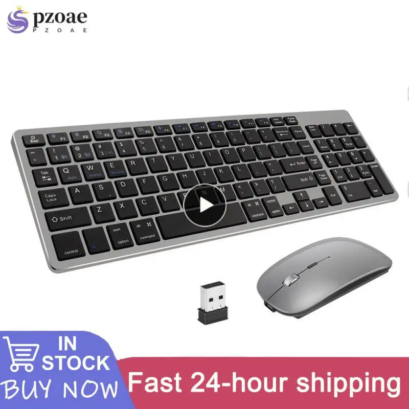 

Перезаряжаемая беспроводная клавиатура, универсальная беспроводная мышь для ноутбука, настольного компьютера, обычная беззвучная клавиатура для ПК, Ipad