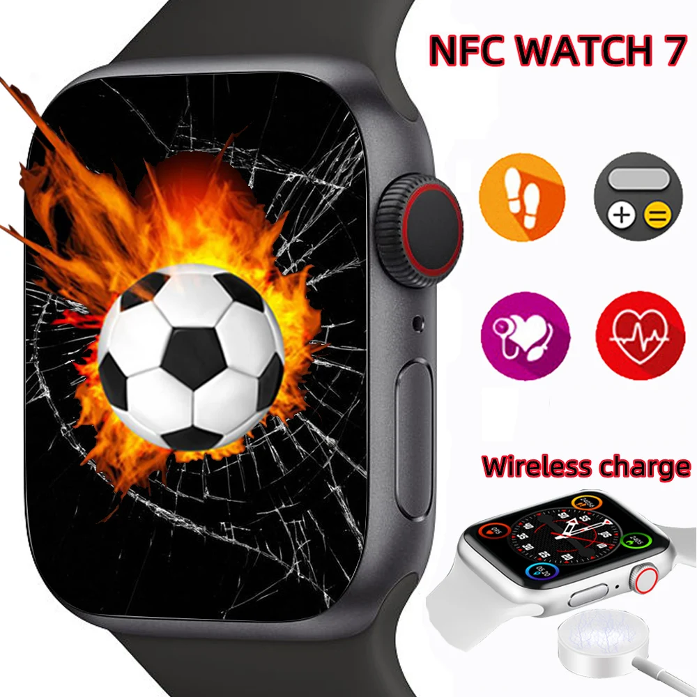 

Смарт-часы IWO, мужские и женские Смарт-часы серии 7 с NFC, Bluetooth 2022, управление звонками и музыкой, для Android и IOS