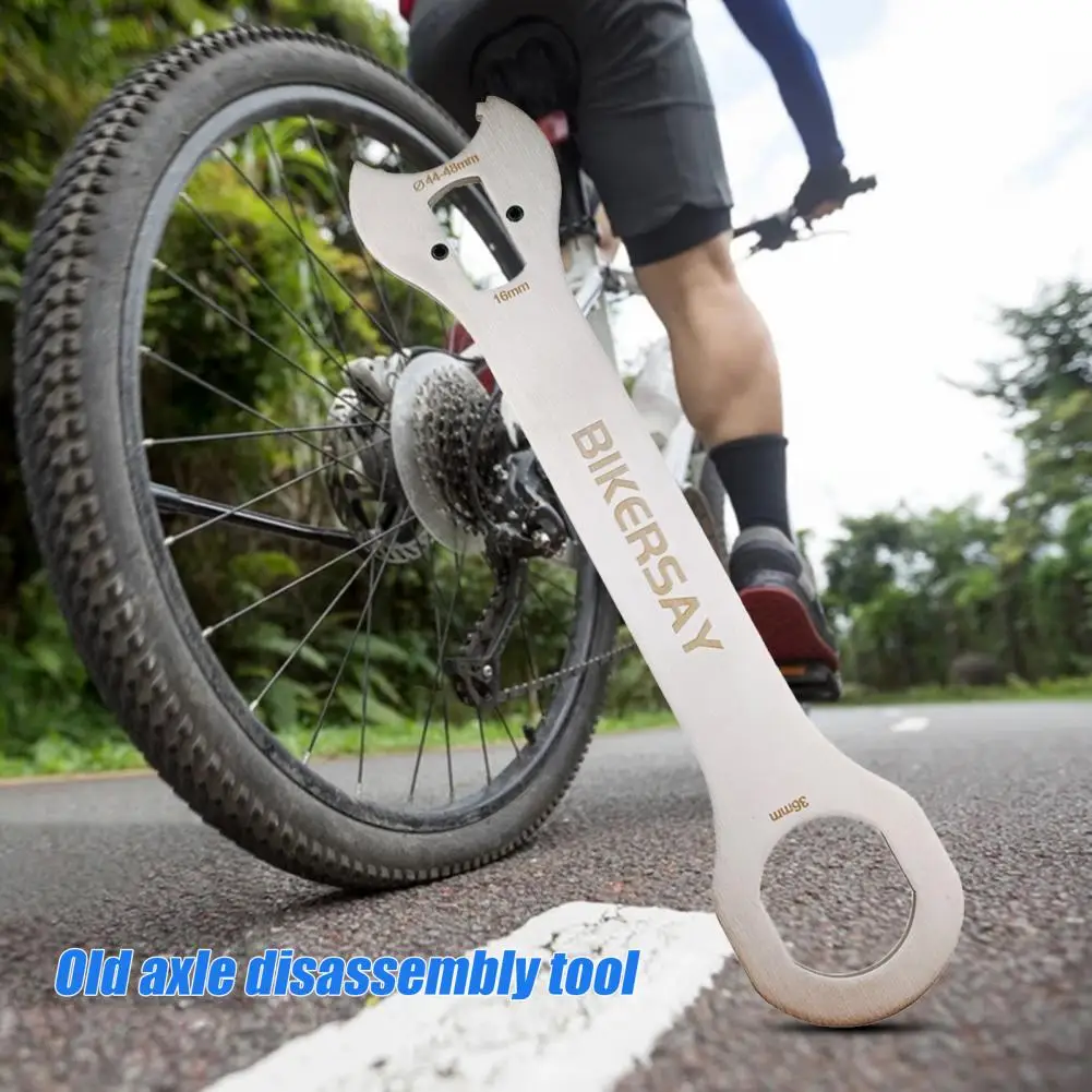 

Bike Repair Tool Wrench Bicycle Crank Heat Treatment Stainless Steel Wear Resistant Crank Spanner