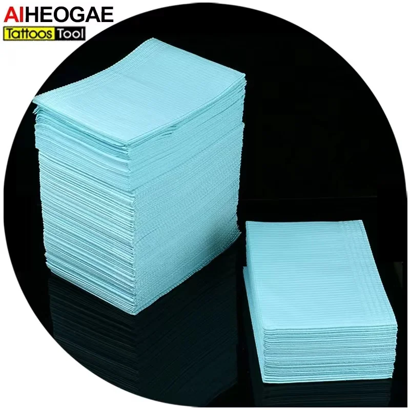 30/50/125pcs Disposable Tattoo Clean Pad Mat Waterproof Medical Paper Tablecloths Double Layer Sheets Tattoo Accessories 45*33cm