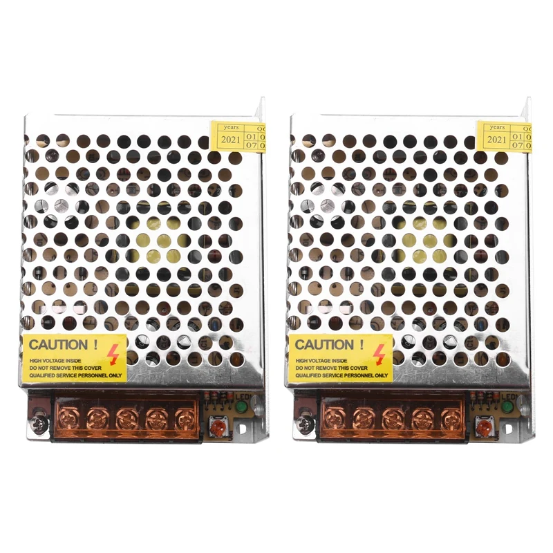 

2X 60W Driver Power Supply LED Transformer DC 12V 5A By Band Light Lamp