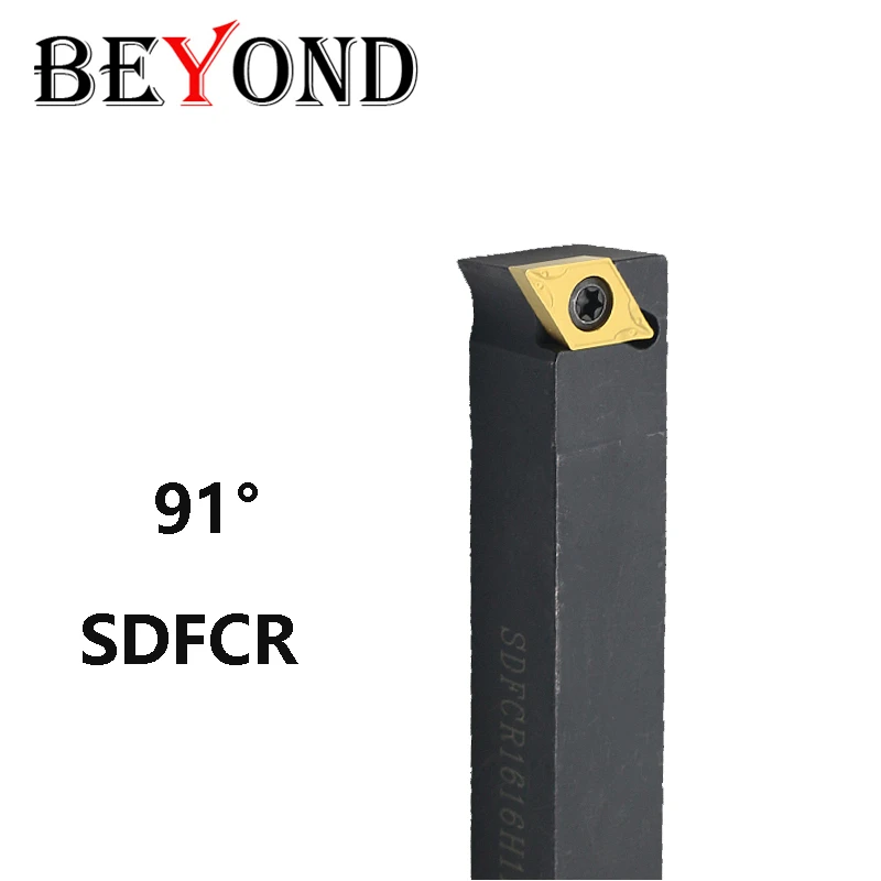 BEYOND SDFCR SDFCL 12x12 SDFCR1212H07 SDFCR1616H11 SDFCR2020K11 External Turning Tools Holder Lathe Cutter Shank use DCMT 07 11
BEYOND SDFCR SDFCL 12x12 SDFCR1212H07 SDFCR1616H11 SDFCR2020K11 External Turning Tools Holder Lathe Cutter Shank use DCMT 07 11