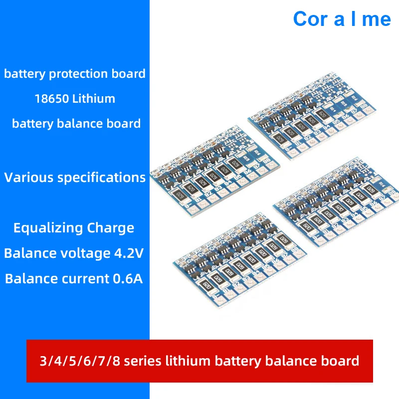 

Балансировочная плата для полимерных литиевых батарей серии 3/4/5/6/7/8, балансировочная плата для полимерного напряжения и тока