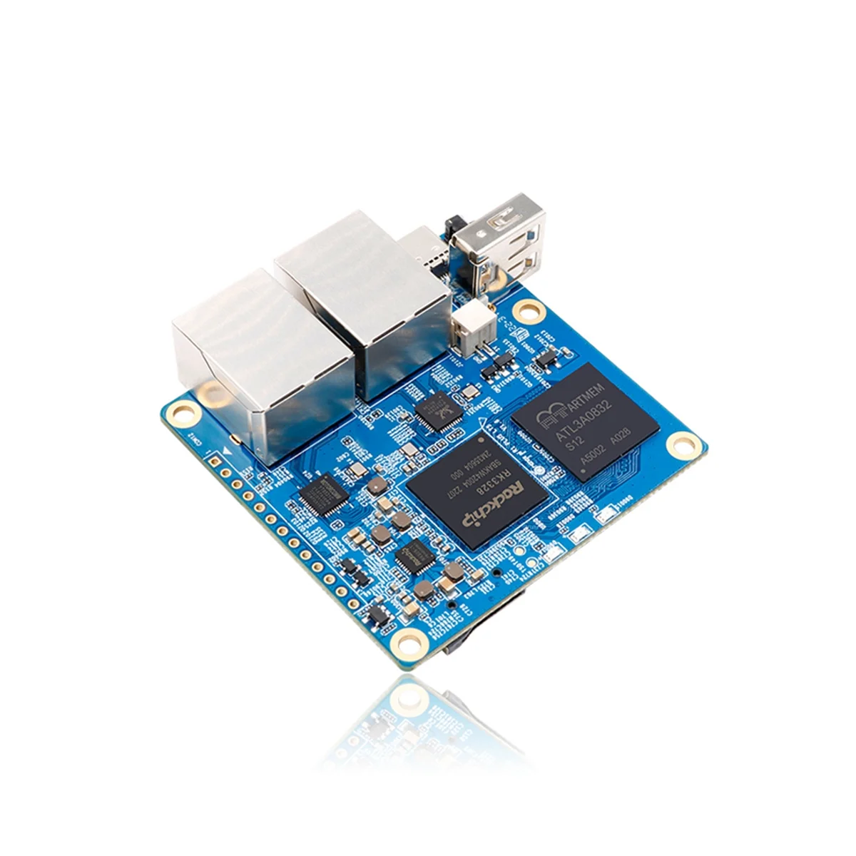 

For Orange Pi R1 Plus LTS RK3328 Cortex-A53 Quad-Core 64-Bit 1GB LPDDR3 Development Board+Acrylic Case+Cooling