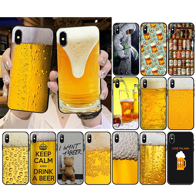 

World Beers Alcohol Summer Bubble Phone Case For iPhone 14 13 12 11 Pro Max 12 mini XS MAX XR SE2 8 7 Plus X Case