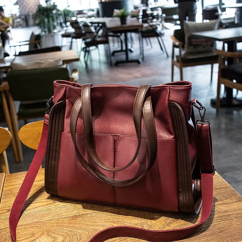 

Ldr3061, Вместительная женская сумка из искусственной кожи большой емкости, новинка 2022, сумка-мессенджер через плечо