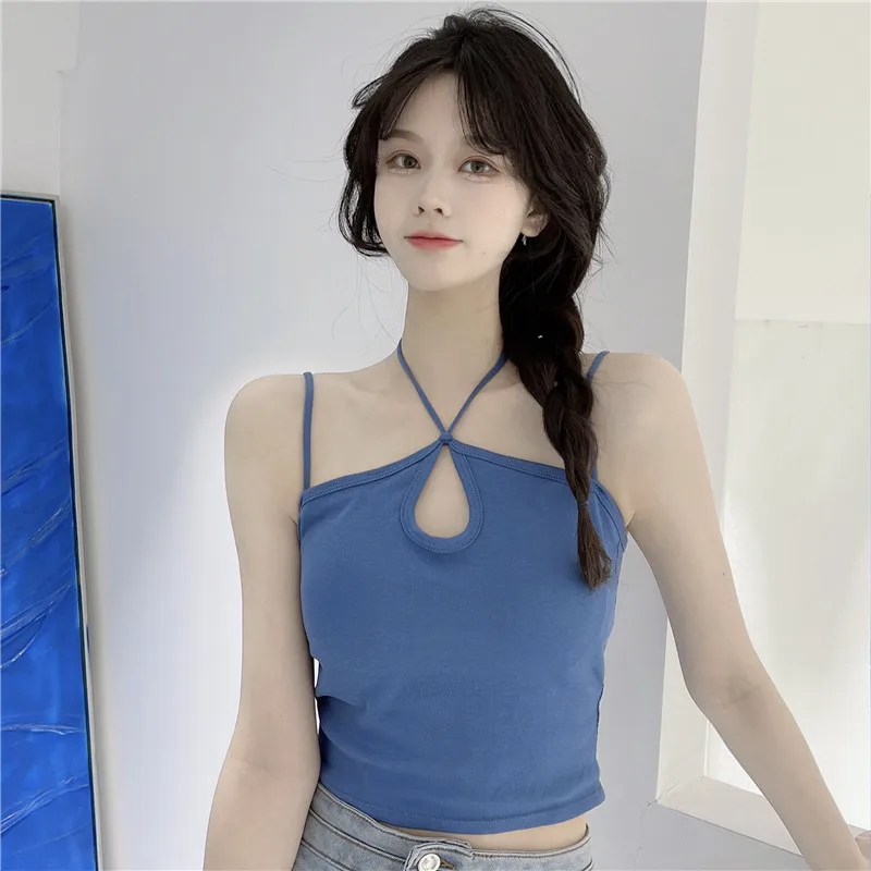 

A Camisole with short sleeves, sleeveless inner wear, bottoming vest, women's inner short top, outer wear string