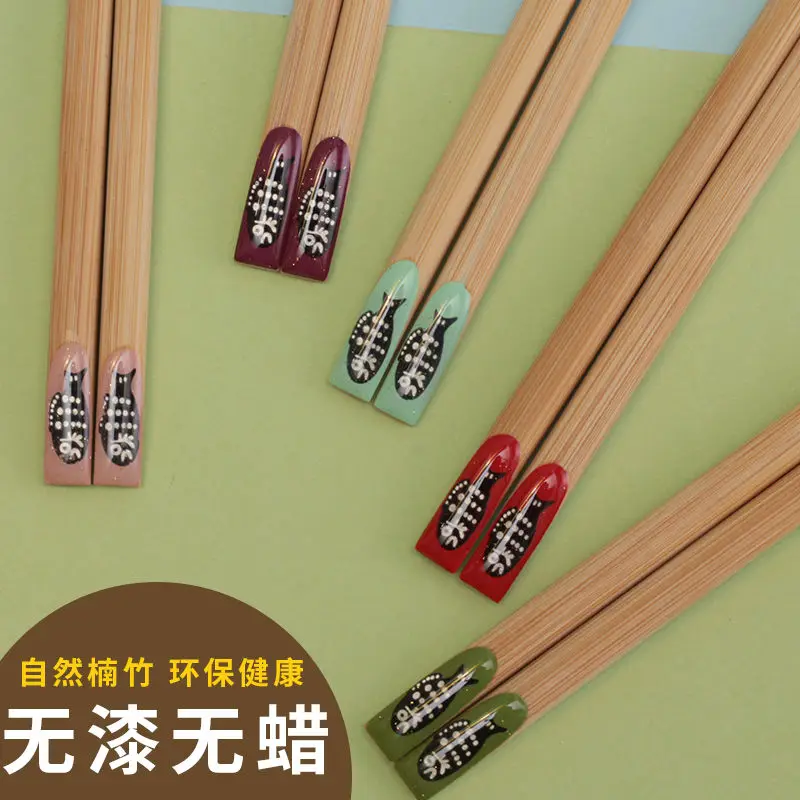 

Chopsticks Free Shipping Chinese Chopsticks Natural Bamboo Sushi Sticks Japanese Food Kitchen Utensils With Sushi Sticks 10 Pair
