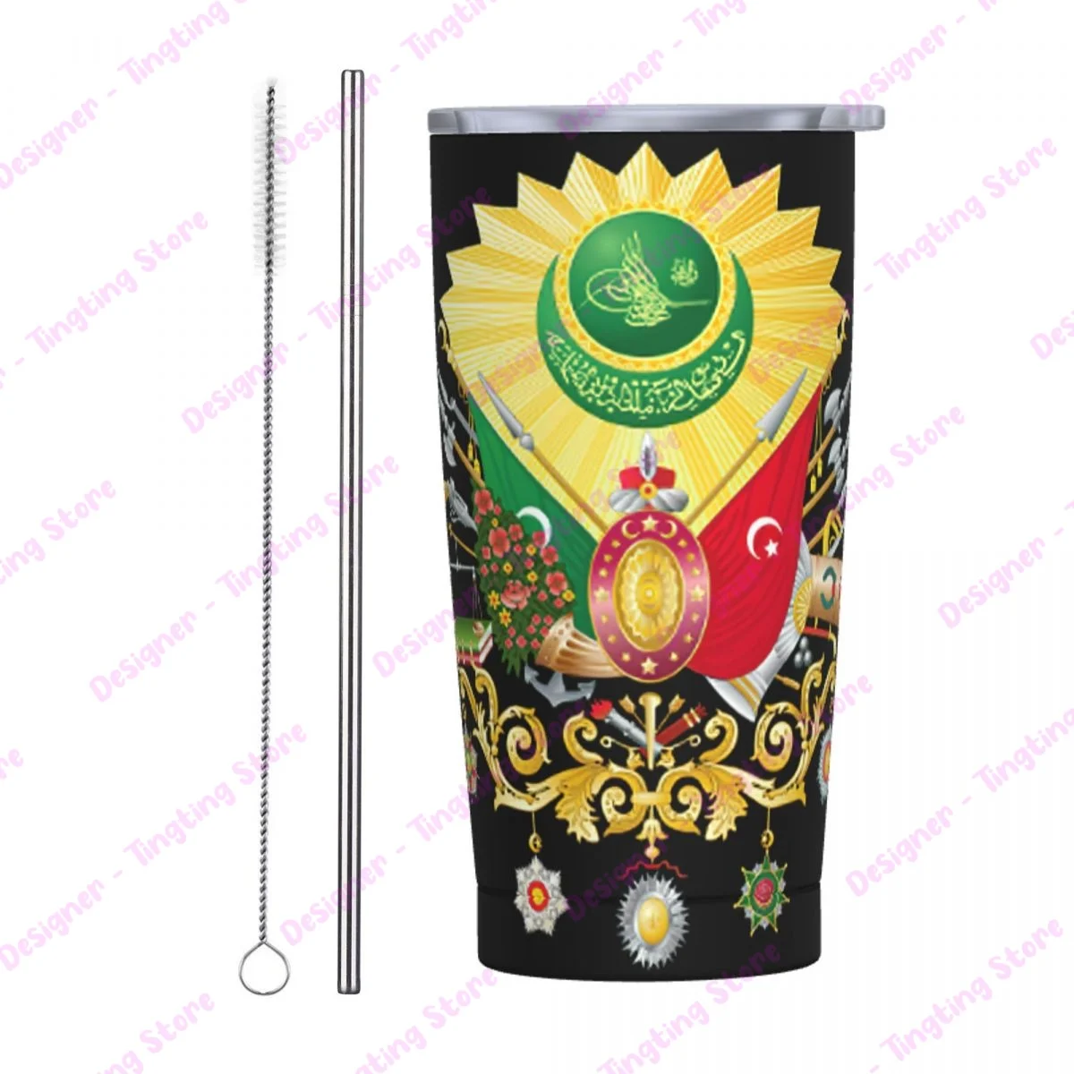 

Cup 20oz Mug Cups Sultan Abdulhamid Abdul Travel Mug Portable Steel Sippy Cups Travel Coffee Mug Coffee Cup Tumbler Cup