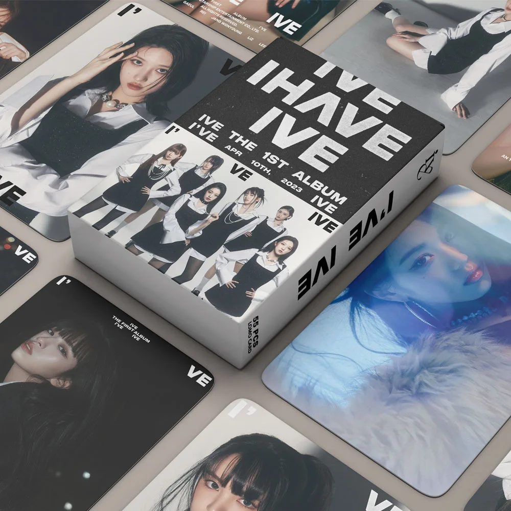 

55Pcs/set Kpop Stuff I'VE IVE Lomo Cards Photocards Album LIZ Girls Group Eleven For Fans Collection Gift Postcards Photo Card