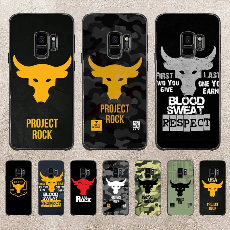 

Project Rock Phone Case For Samsung Galaxy S6 S7 Edge Plus S9 S20Plus S20ULTRA S10lite S225G S10 Note20ultra Case