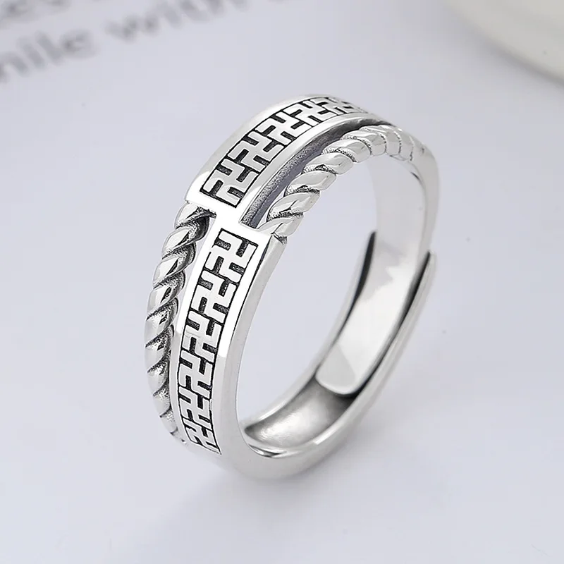

rings for men original 925 sterling silver rings for women luxury Retro personality Couple ring free shipping items
