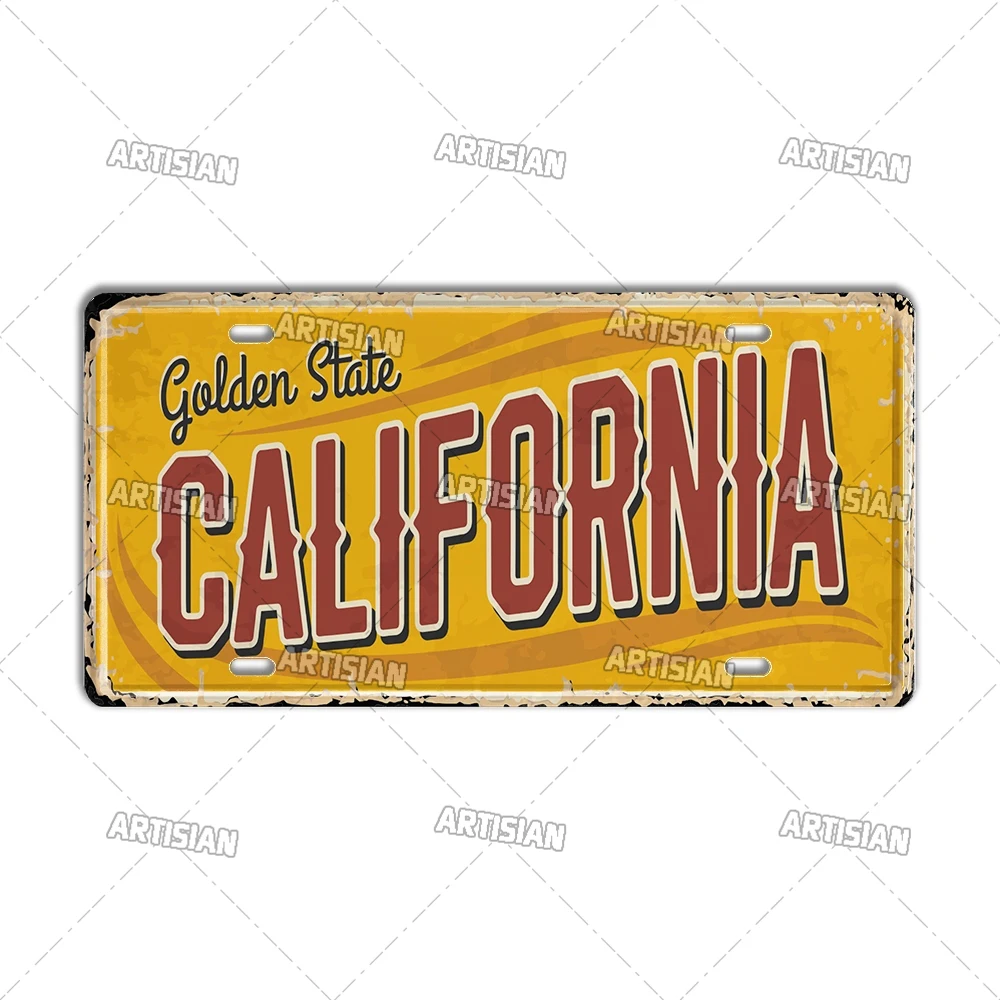 

Металлическая автомобильная табличка Artisian USA