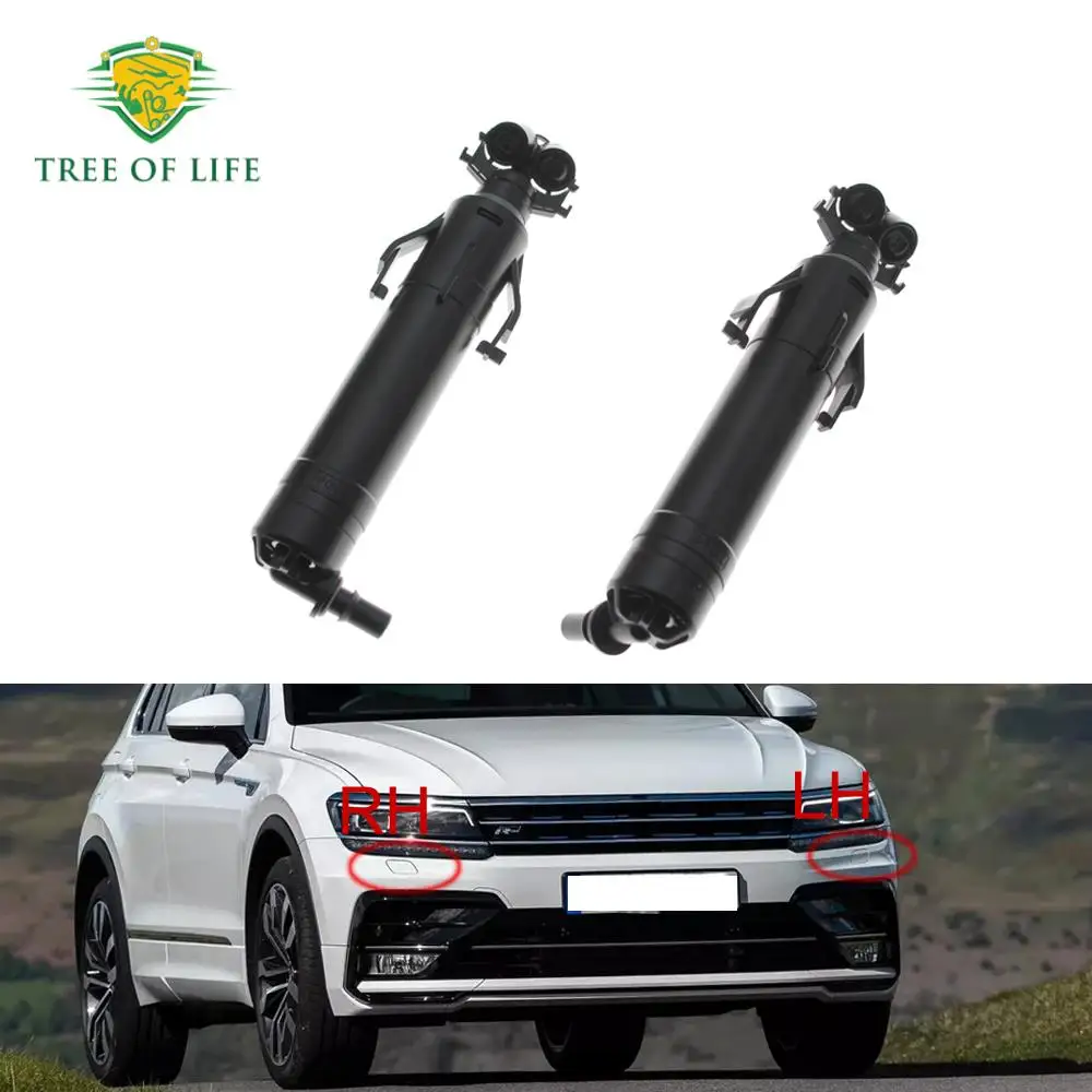 Новая насадка омывателя передней фары для Volkswagen Tiguan II Mk2 AD BW BT 2016 2017 2018 2019 2020 5NA 955104 A