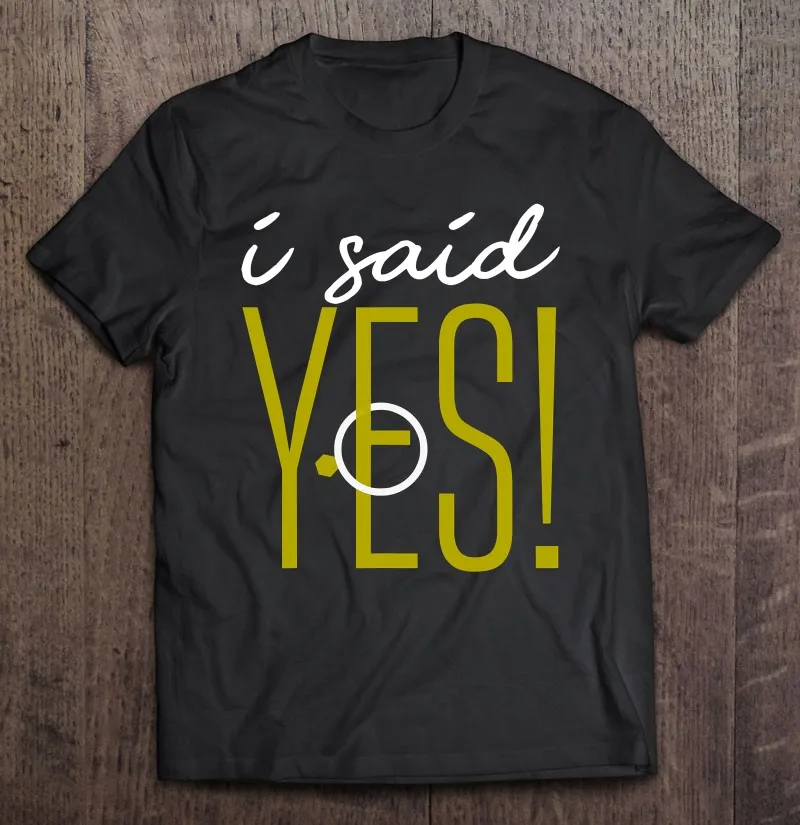 

Мужская футболка с надписью «I SaI 'd Yes»