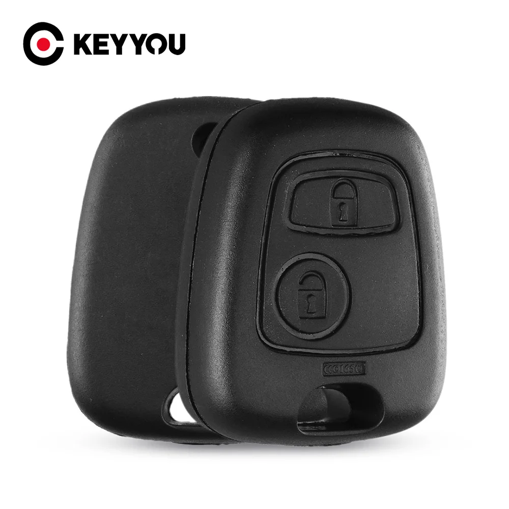 

KEYYOU 20pcs 2 Buttons For Citroen C1 C2 C3 C4 XSARA Picasso For Peugeot 307 107 207 407 Remote Key Car Key Fob Case Shell Cover