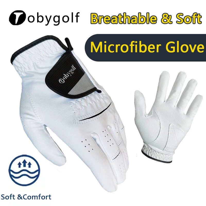 

Ready Stock Golf Gloves For men Left Hand White Breathable Fabric antislip Sports Gloves 1PC Pack