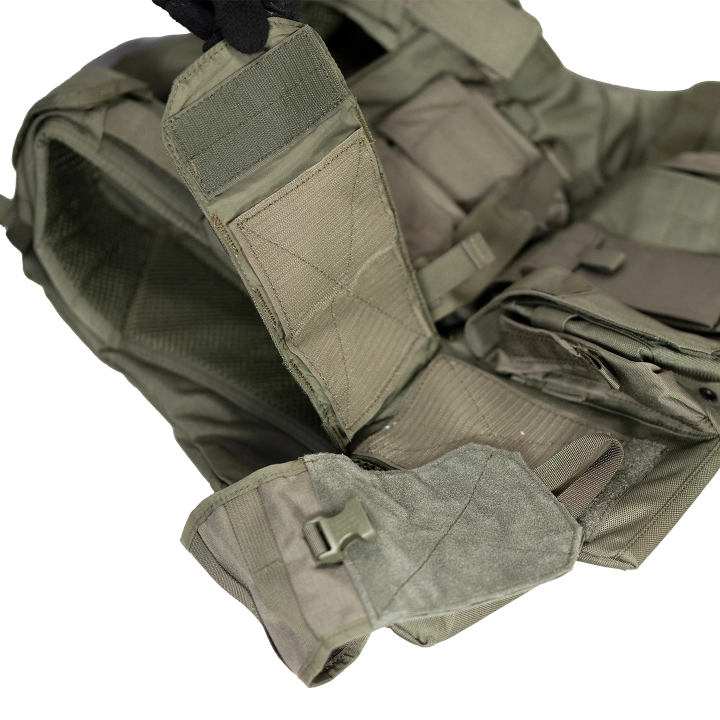 Тактический жилет Ranger Green из нейлона 1000D с системой MOLLE для охоты, страйкбола и тренировок, с предустановленными подсумками и карманом для гидратора (art.: 3920dc2c49a0a) - 3920dc2c49a0a