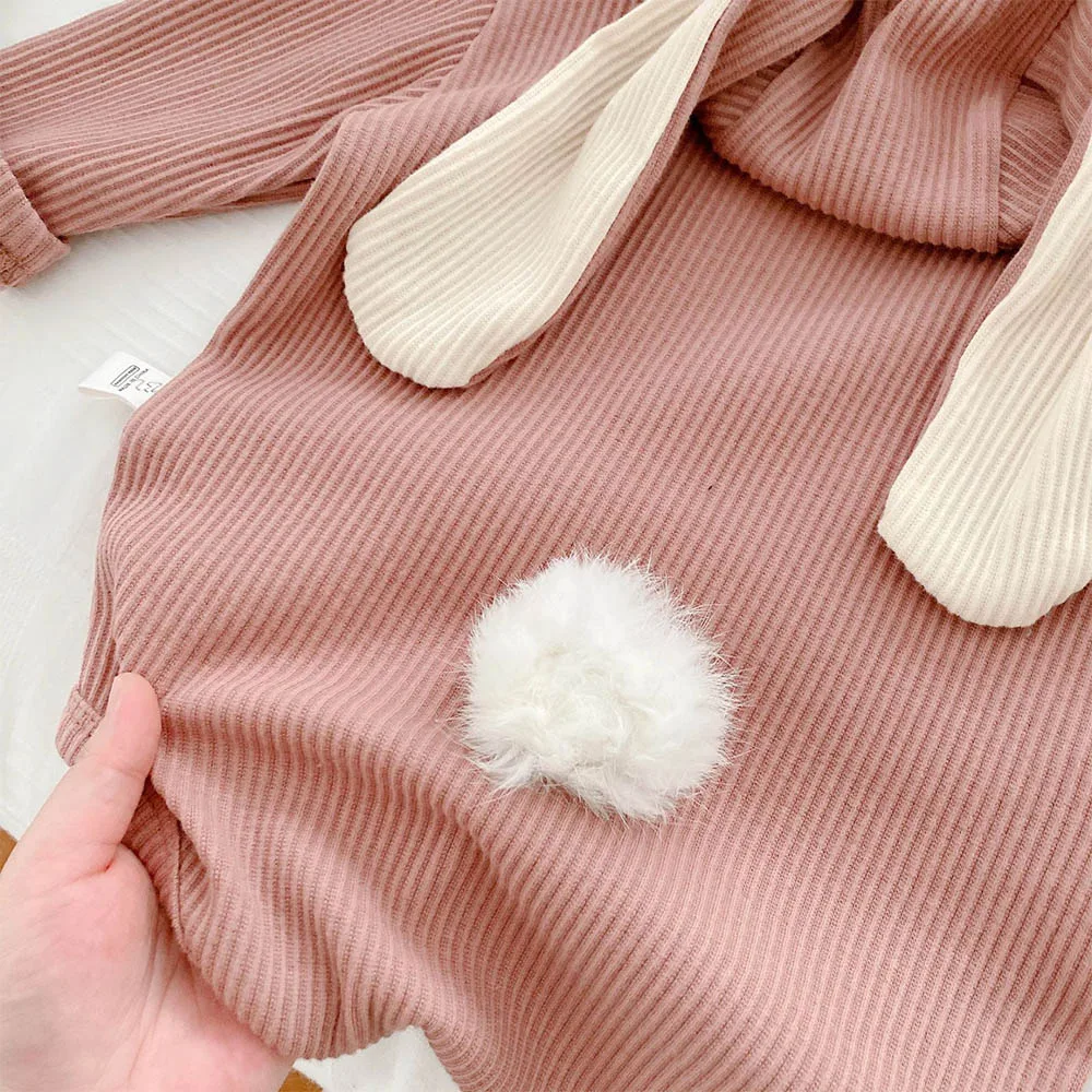 Детские комбинезоны для мальчиков однотонные хлопковые с капюшоном на весну и