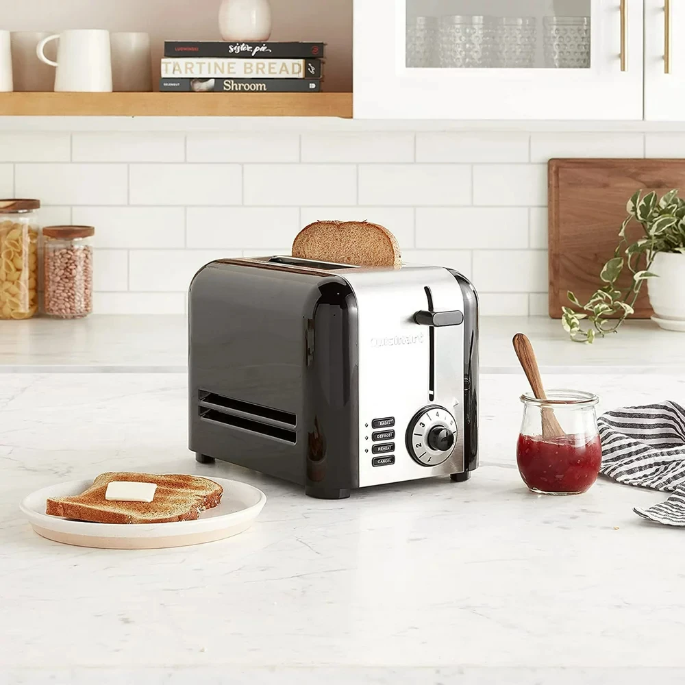 

2 Compact Stainless Toaster