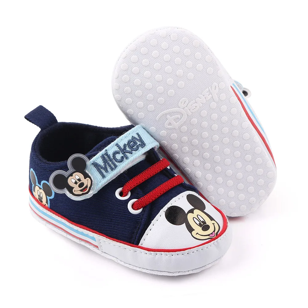 

Disney children's cartoon Minnie Mickey non-slip soft sole baby first walker shoes boys and girls casual shoes