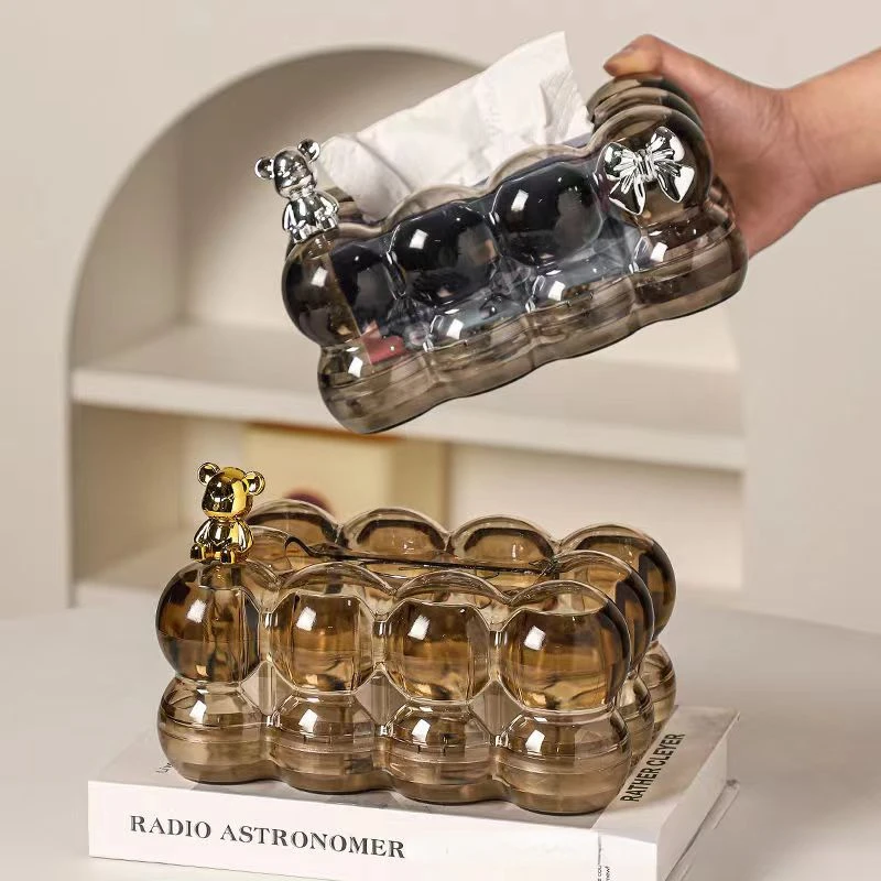 Скандинавская прозрачная коробка для салфеток бытовая гостиная чайный столик