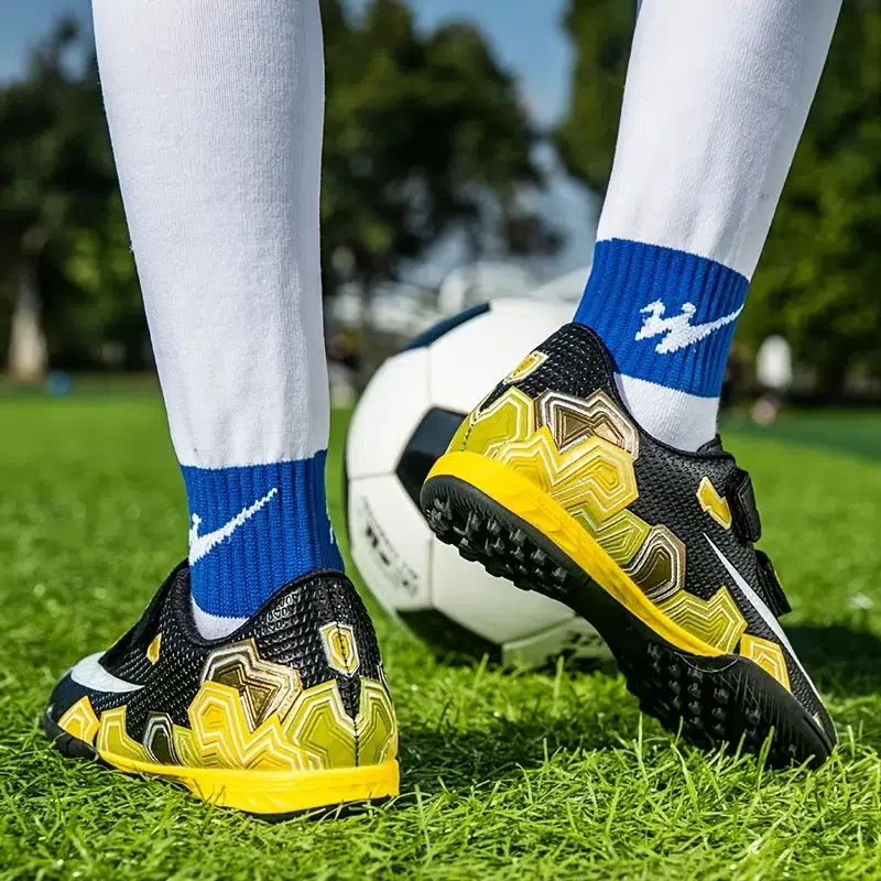 Children's Professional Turf Soccer Shoes Non-slip Cleat Football Shoes Wear-resistant Training Sneakers