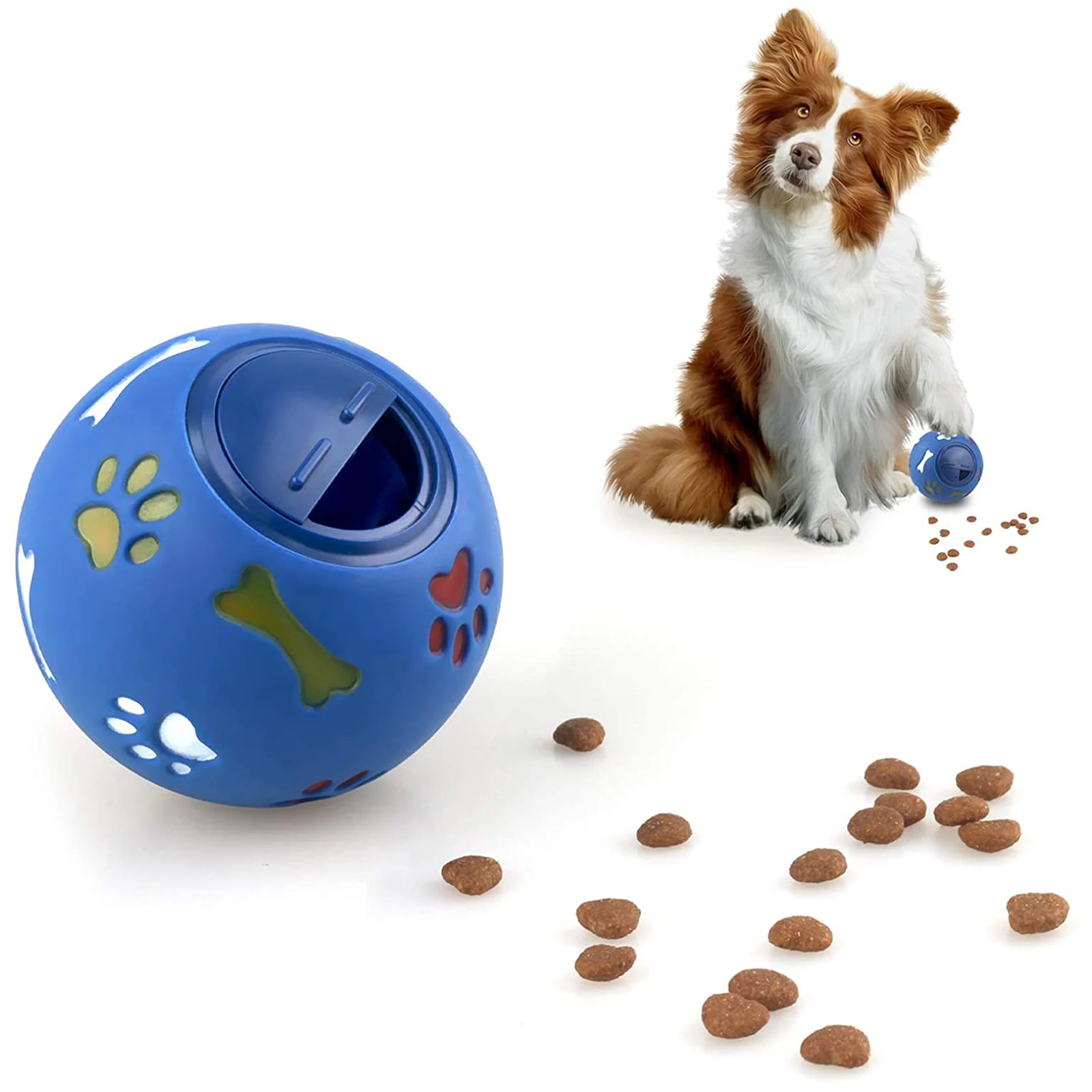 

Dog Feeder Therapy Ball Puppy Slow Feeder Toy Puppy Snack Dispenser Puzzle Slow Feeder Dog Toy Interactive Toy Training Game