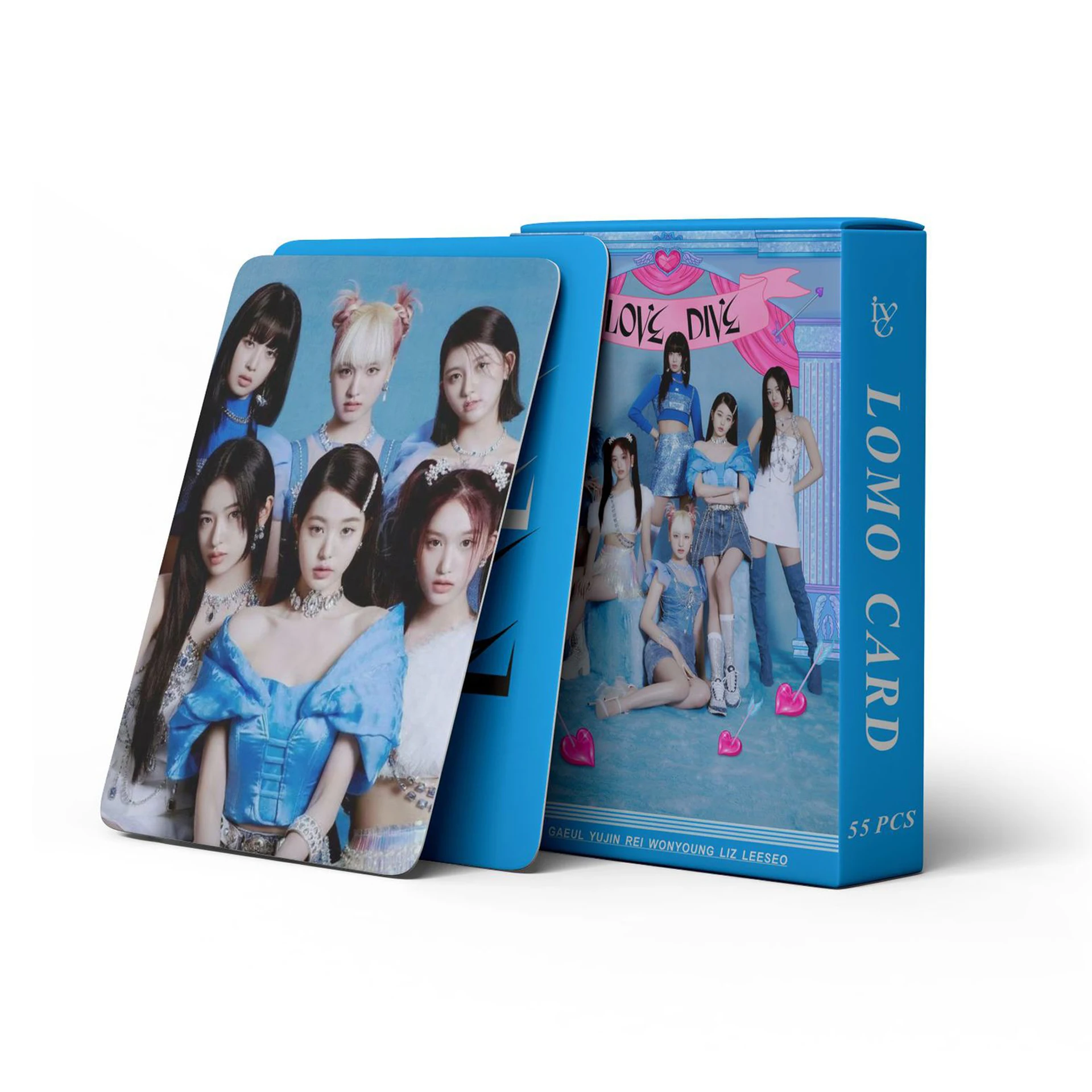 55 шт./компл. KPOP IVE LOVE DIVE ELEVEN Lomo открытки фотооткрытки альбом LIZ Girls Group Eleven коллекция