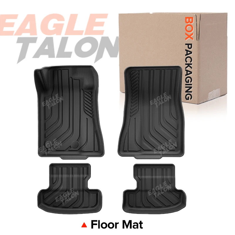 

Для Ford Mustang 2015-2024 2023 2022 2021 2020 всепогодный напольный коврик из ТПЭ, коврик в багажник, ковер, автомобильные аксессуары для интерьера