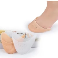 2pcs feet finger protector silicone gel pointe toe cap cover for toes soft pads protectors for pointe shoes feet care tools