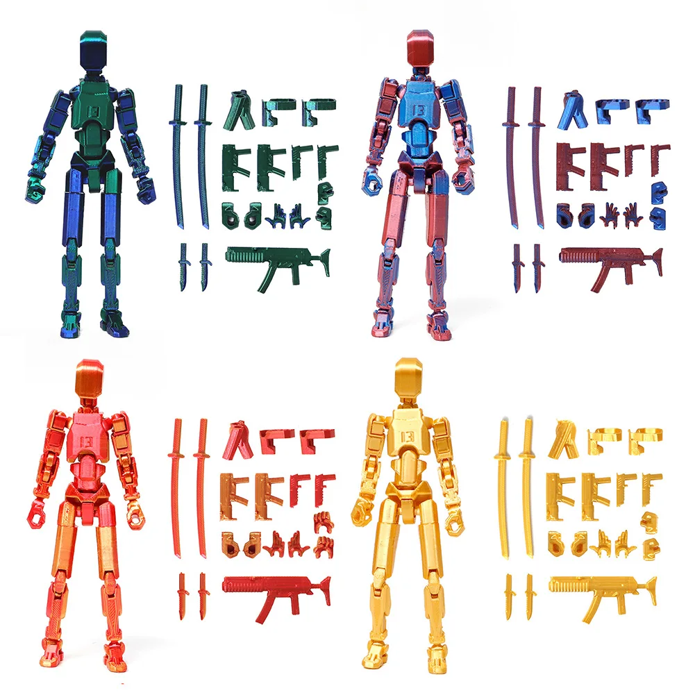 13 Титанов Набор Многошарнирных Фигурок 3d Печатные Модели Робота Манекены