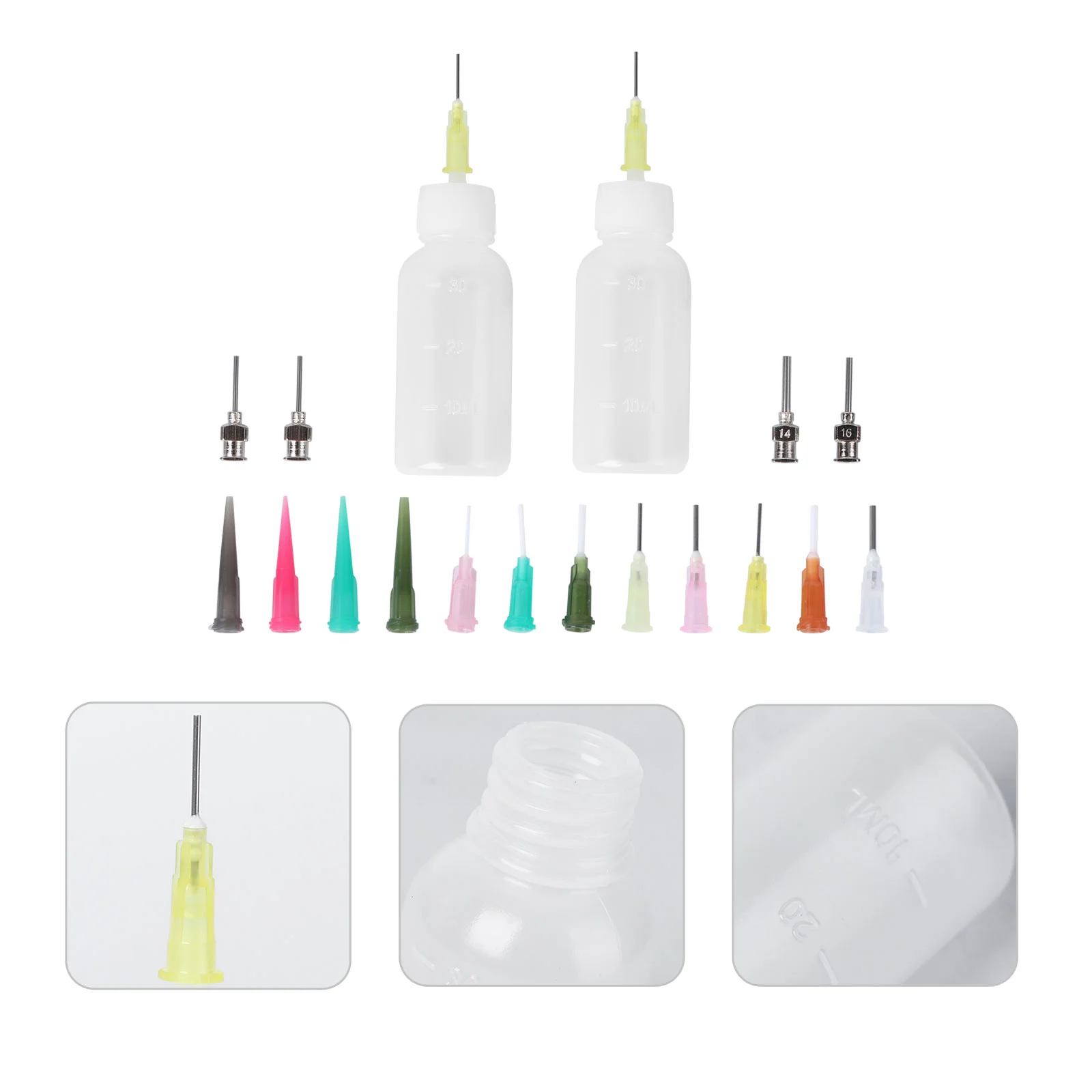 

Bottle Squeeze Applicator Precision Tip Bottles Wash Diffuser Safety Water Squeezable Pigment Dropper Ink Glue Needle Empty