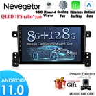 Автомобильная магнитола на Android 11 8 ядер для SUZUKI Grand Vitara 2005-2015 Стерео gps навигация USB Аудио Видео плеер 2 DIN Dvd плеер