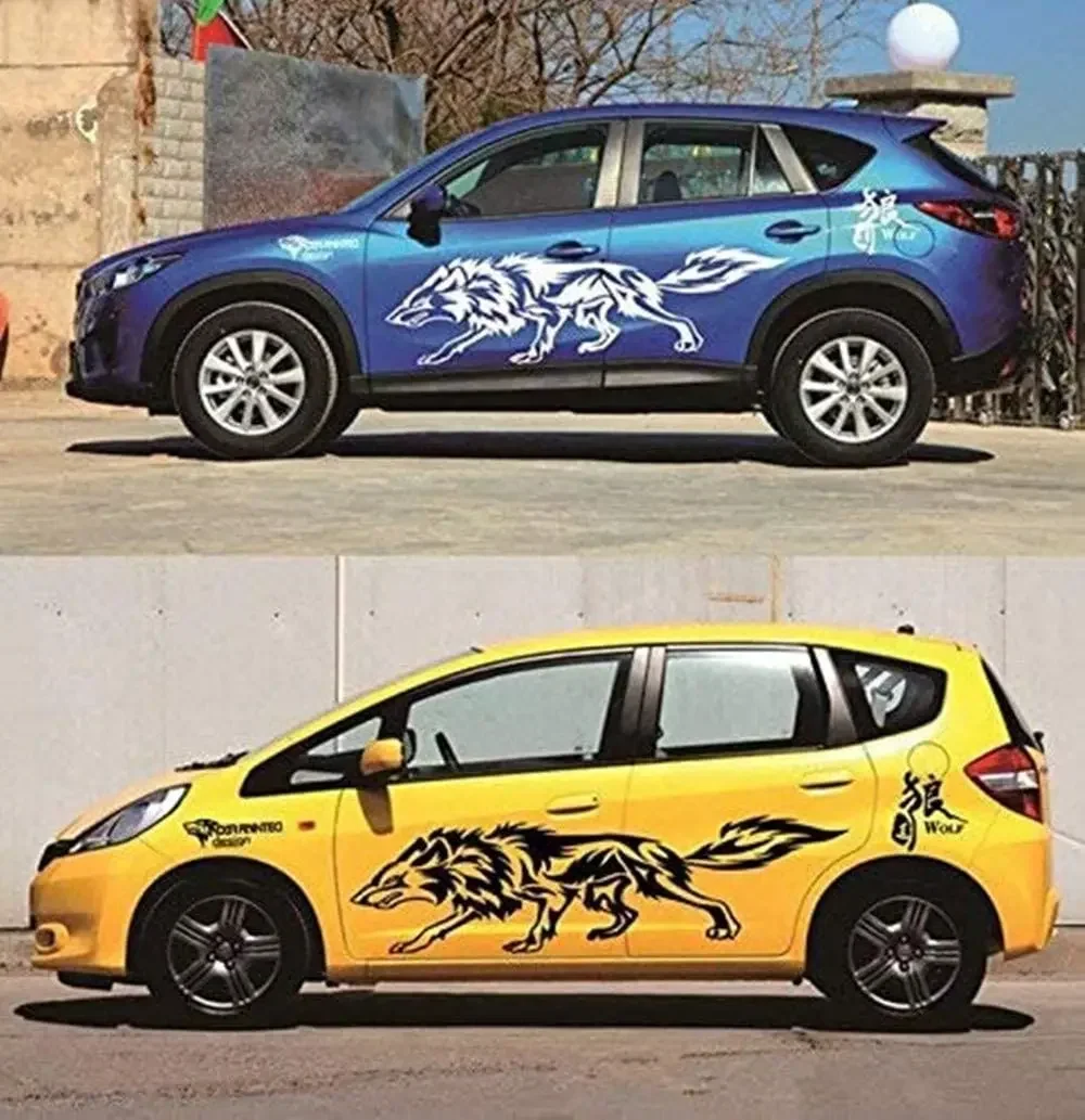 BININBOX 1 компл. Крутой волк Авто кузов наклейка самоклеящаяся сторона грузовик