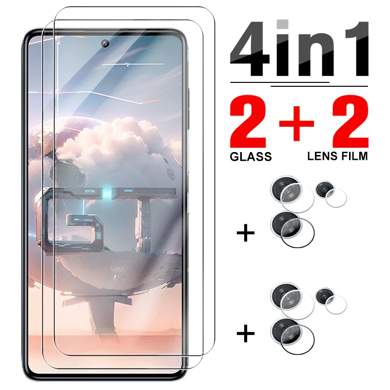 

Закаленное стекло 4 в 1 для Infinix GT 10 Pro, Защитная пленка для экрана с полным покрытием HD для Infinix GT10 Pro, 10Pro, GT10Pro, пленка для объектива камеры