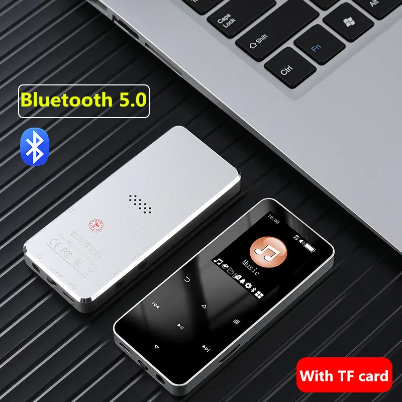 Оригинальный металлический Bluetooth 5 0 сенсорный Mp3 для студентов ультратонкий