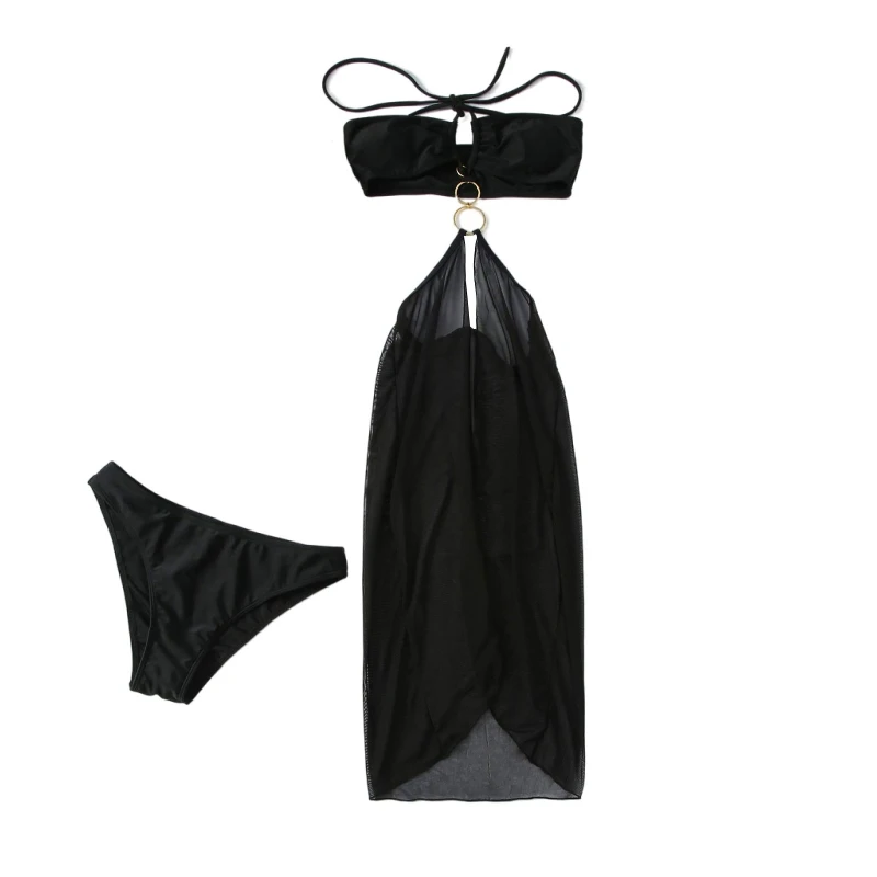 

Sling Sexy Bikini Set Swimsuits Halter Bathing Suit for Women Girl 3PCS