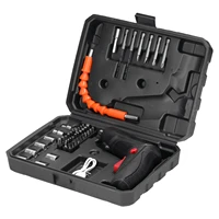 4 2v electrical screwdriver set household cordless rechargeable hand screwdriver drill bits socket sleeve combination tool set