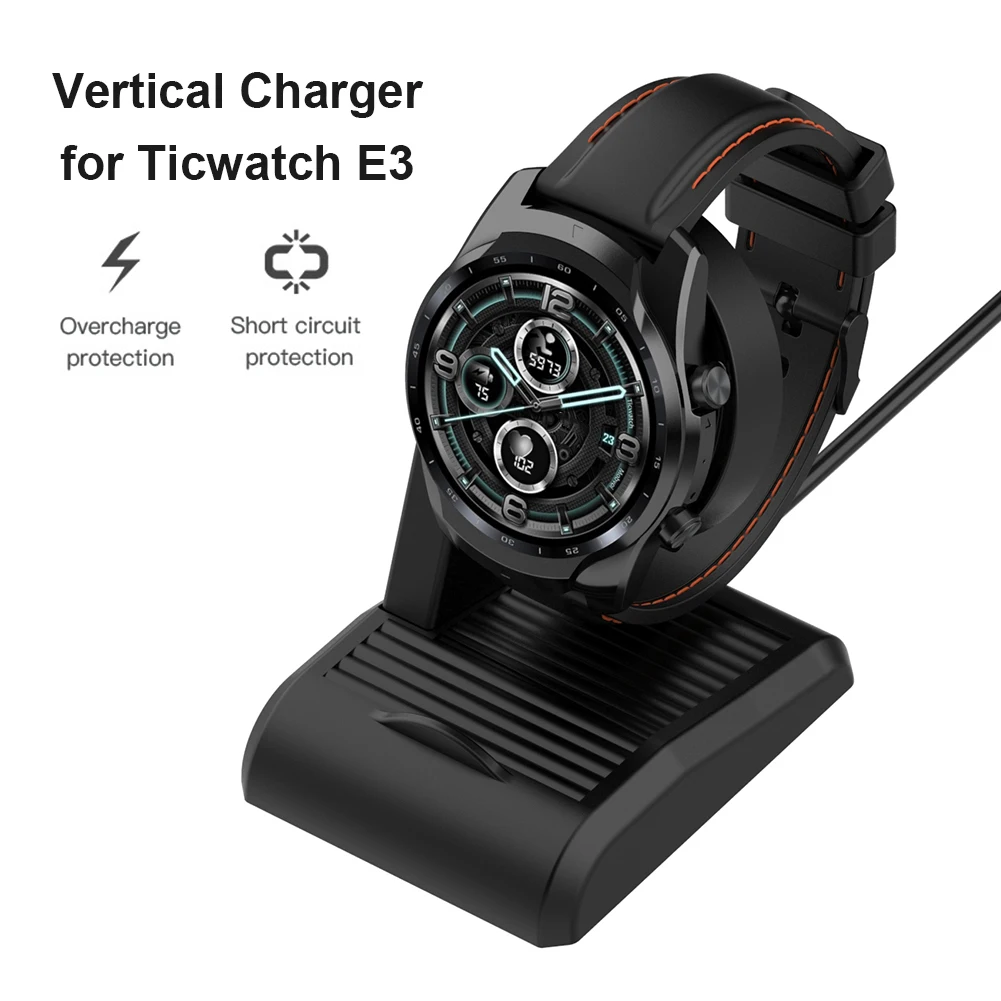

1m Charger Cradle Dock for TicWatch E3/Pro3/PRO3 Lite USB Fast Charging Cable anti-interference Adapter Smart Watch Accessories