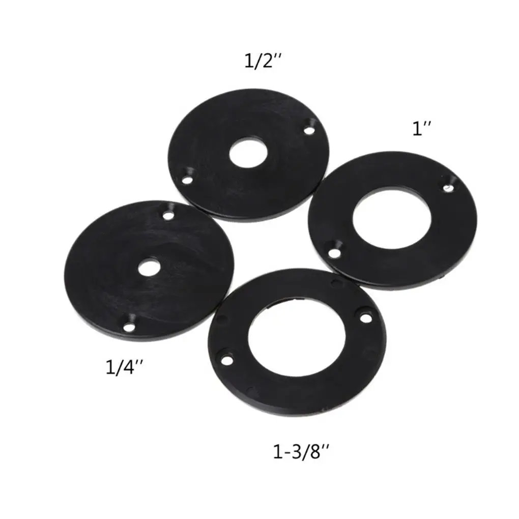 

Router Table Insert Plate with Router Insertion Ring and Install Screws for DIY Woodworking Engraving Machine Benches