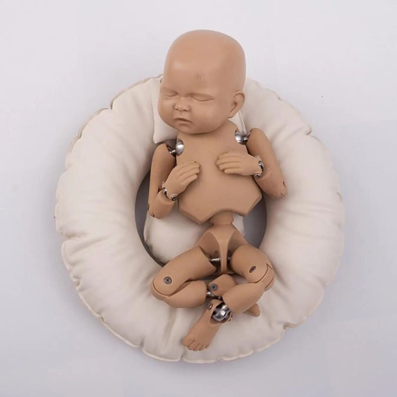 Newborn Photography Posing Pillow Photo Photoshoot Beige |
