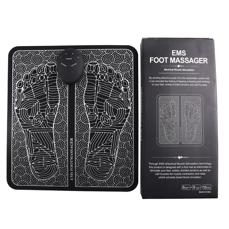 

EMS Foot Massage Pad Physiotherapy Tens Machine Muscle Massage Stimulator Saude Knead Acupunctur Leg Shaping Foot Massage