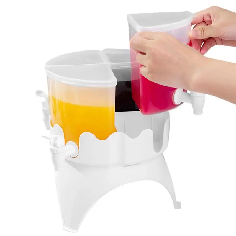 

Cold Water Pitcher 4-Grid Cold Water Dispenser Cold Kettle With Faucet In Refrigerator Iced Beverage Dispenser Refrigerator
