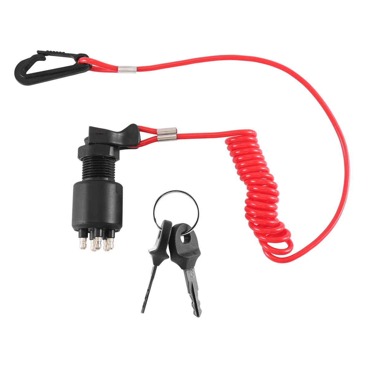 

Ignition Switch Key Safety Lanyard Lock Assembly for 1996 Up Evinrude 5005801 for Evinrude for
