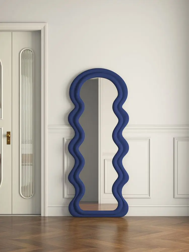 Волнистое полноразмерное зеркало для девушек напольное гардероба общежитие